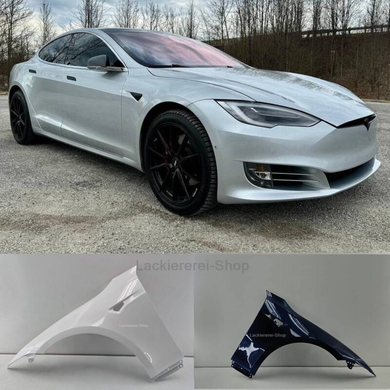 KOTFLÜGEL VORNE LACKIERT IN WUNSCHFARBE NEU für TESLA Model S 2016-2020 ALU
