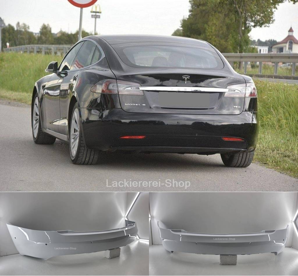 STOßSTANGE HINTEN LACKIERT IN WUNSCHFARBE NEU für TESLA Model S 2016-2020