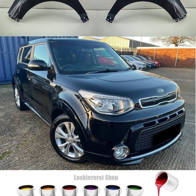 KOTFLÜGEL VORNE LACKIERT IN WUNSCHFARBE NEU für Kia Soul/Kia Soul EV 2013-2019