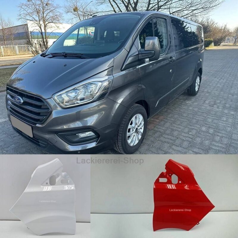 KOTFLÜGEL VORN LACKIERT IN WUNSCHFARBE für Ford Transit/Tourneo Custom 2018-2023