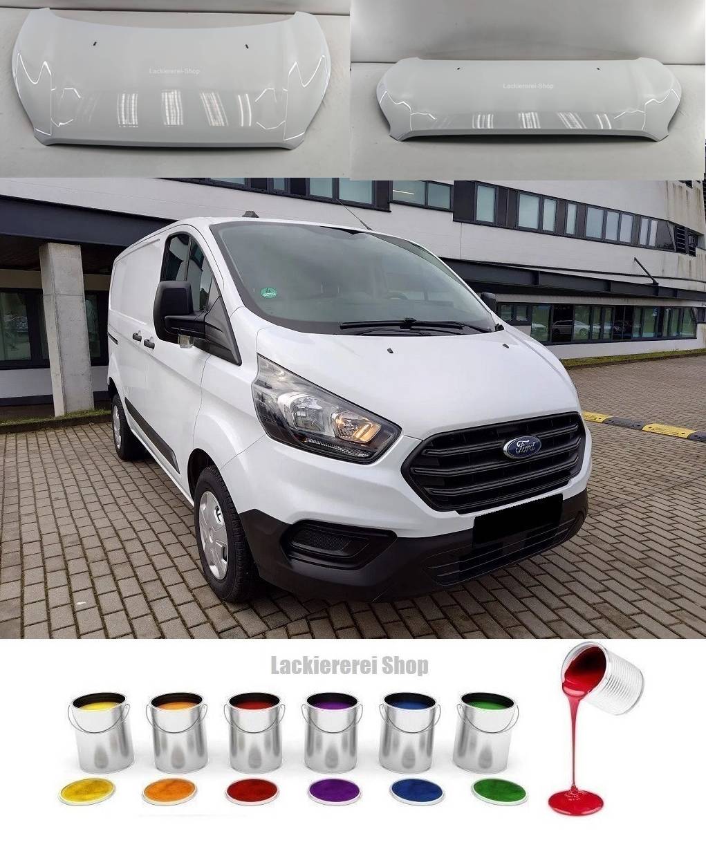MOTORHAUBE LACKIERT IN WUNSCHFARBE NEU für Ford Transit/Tourneo Custom 2018-2023