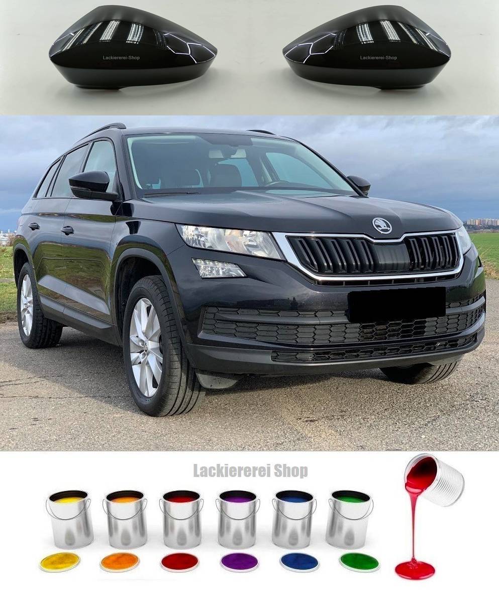 AUßENSPIEGEL KAPPE/GEHÄUSE LACKIERT IN WUNSCHFARBE NEU ORIGINAL für Skoda Kodiaq