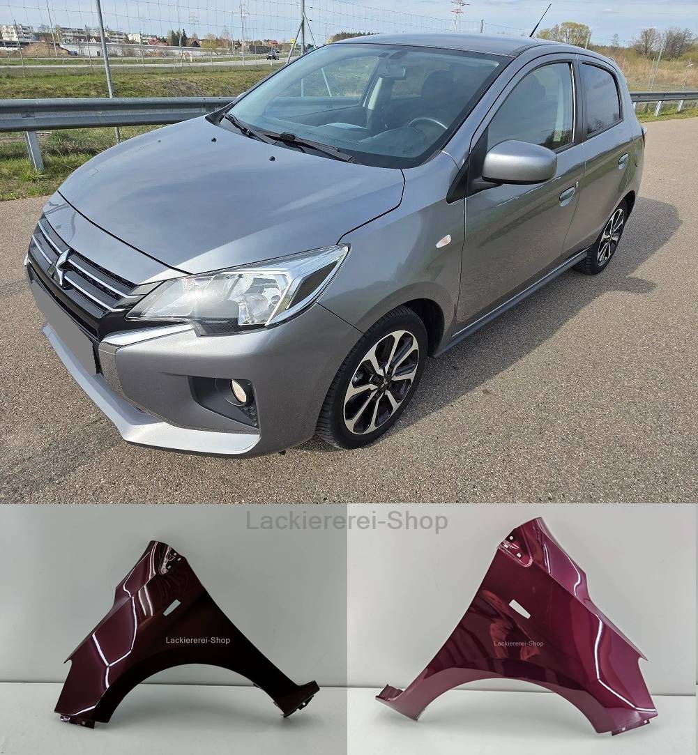 KOTFLÜGEL VORNE LACKIERT IN WUNSCHFARBE für Mitsubishi Space Star 2020-