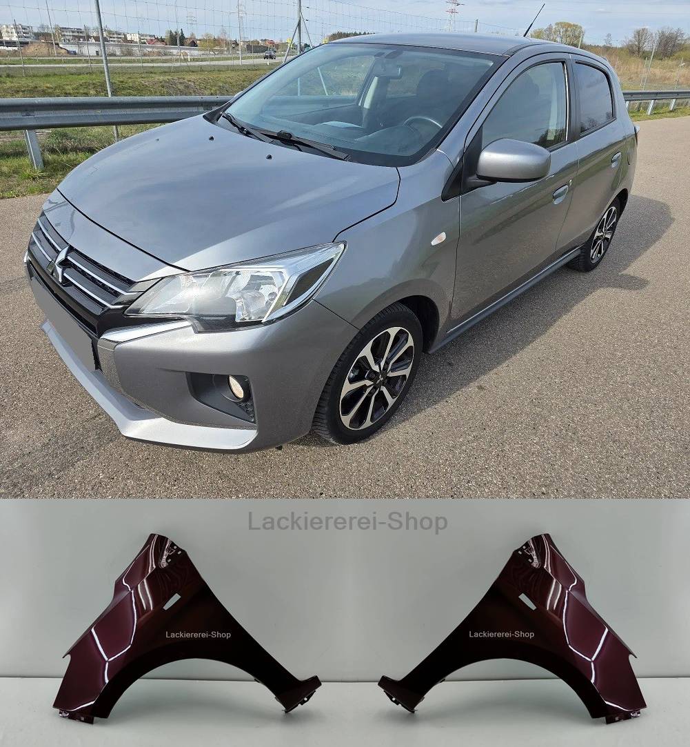 KOTFLÜGEL VORNE LACKIERT IN WUNSCHFARBE für Mitsubishi Space Star 2020-