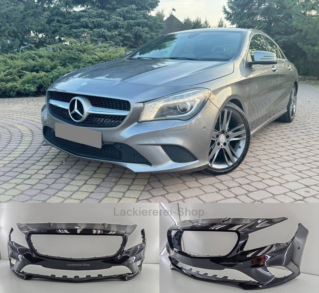 STOßSTANGE VORNE LACKIERT IN WUNSCHFARBE NEU für Mercedes CLA C117 2013-2016 SWA + PDC