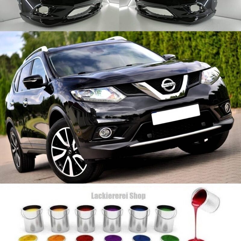 STOßSTANGE VORNE LACKIERT IN WUNSCHFARBE NEU für Nissan X-TRAIL 2014-2017