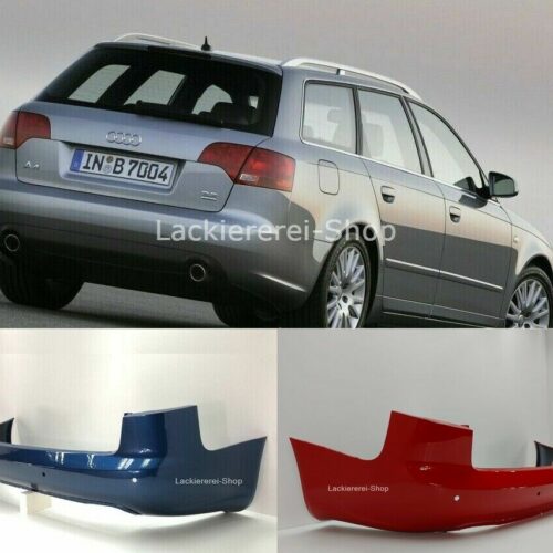 STOßSTANGE HINTEN LACKIERT IN WUNSCHFARBE NEU für Audi A4 B7 AVANT 2004-2008