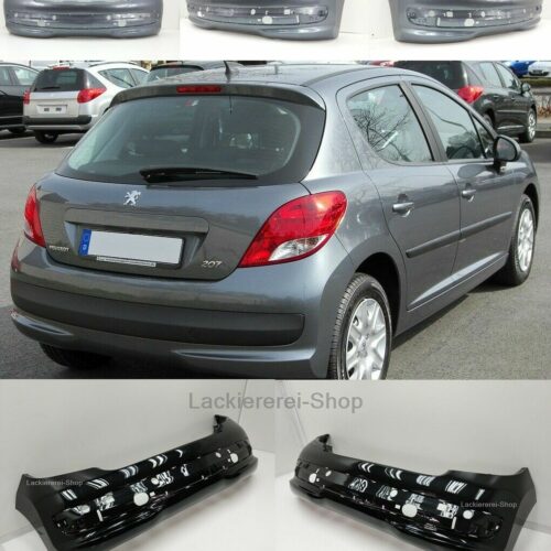 STOßSTANGE HINTEN LACKIERT IN WUNSCHFARBE NEU für Peugeot 207 2006-2013 Standard