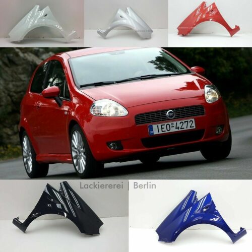 KOTFLÜGEL VORNE LACKIERT IN  WUNSCHFARBE NEU für Fiat Grande Punto/Punto Evo