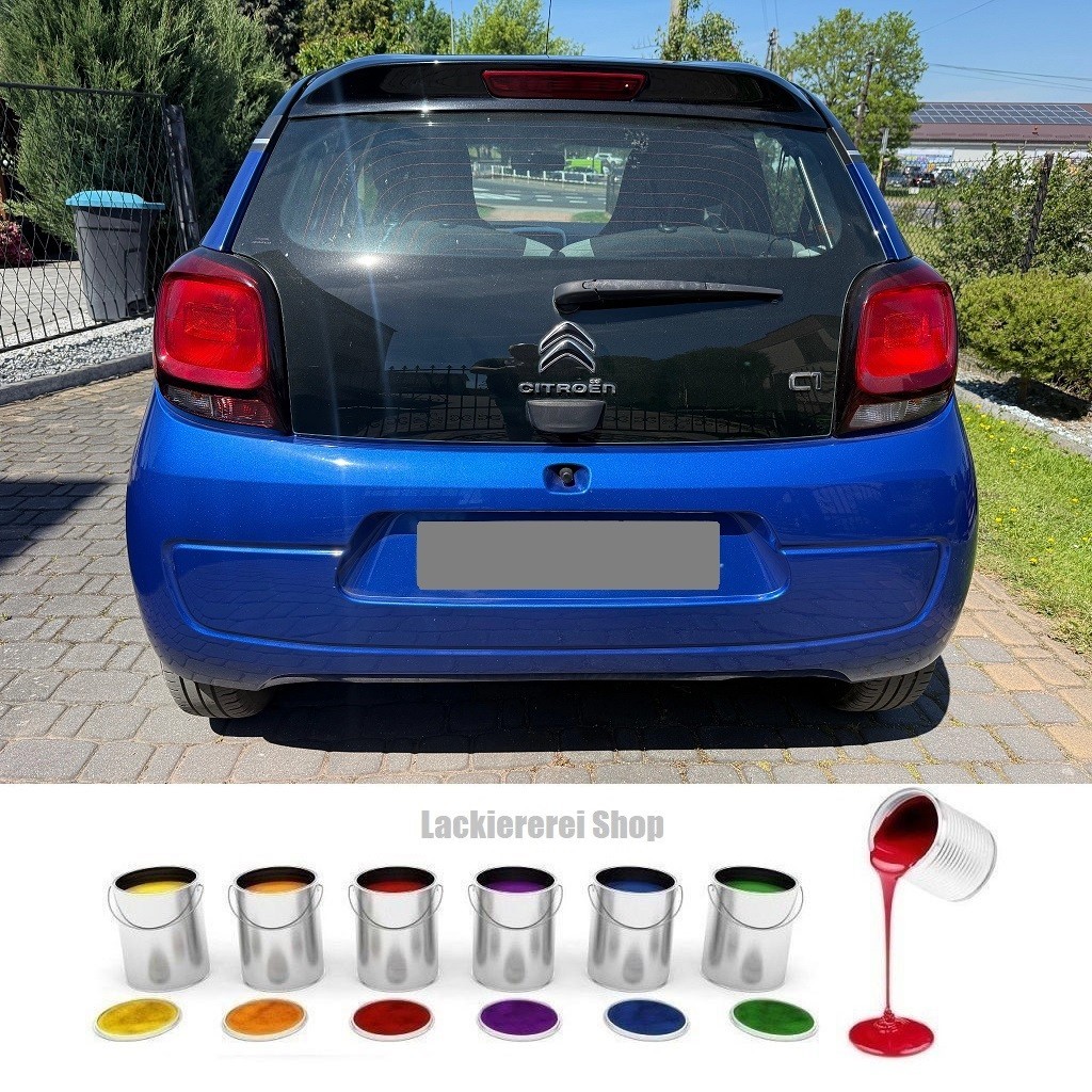 STOßSTANGE HINTEN LACKIERT IN WUNSCHFARBE NEU für Citroen C1 2014-2022