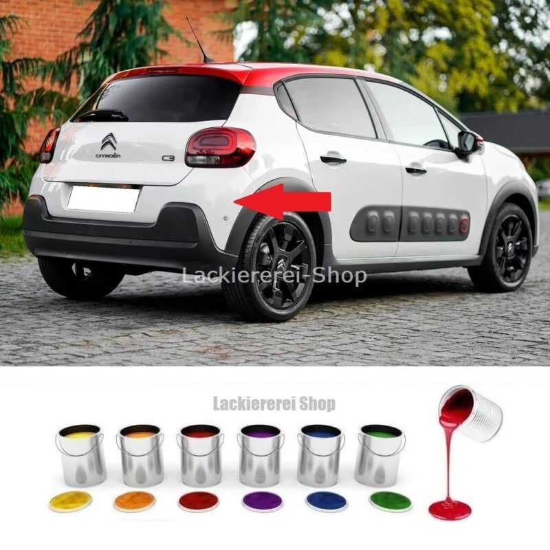 STOßSTANGE HINTEN OBERTEIL LACKIERT IN WUNSCHFARBE NEU für CITROEN C3 2016-2023