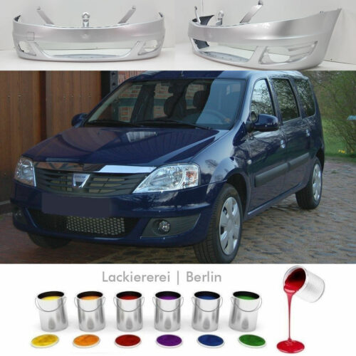 STOßSTANGE VORNE LACKIERT IN WUNSCHFARBE NEU für Dacia Logan 2009-2013
