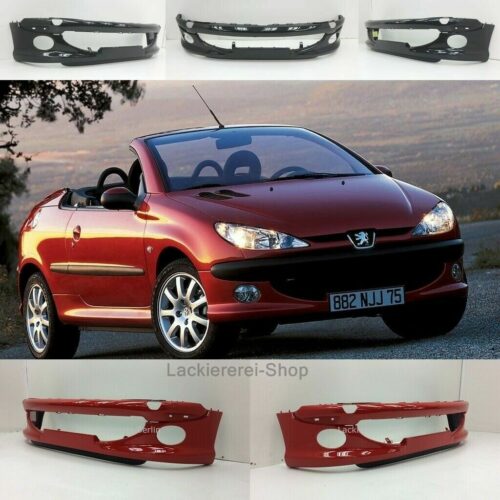 STOßSTANGE VORNE LACKIERT IN WUNSCHFARBE NEU für Peugeot 206 CC 2000-2007