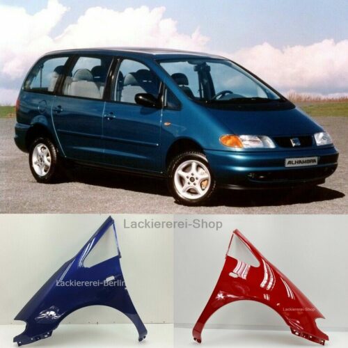 KOTFLÜGEL VORNE LACKIERT IN WUNSCHFARBE NEU für Seat Alhambra 1996-2001