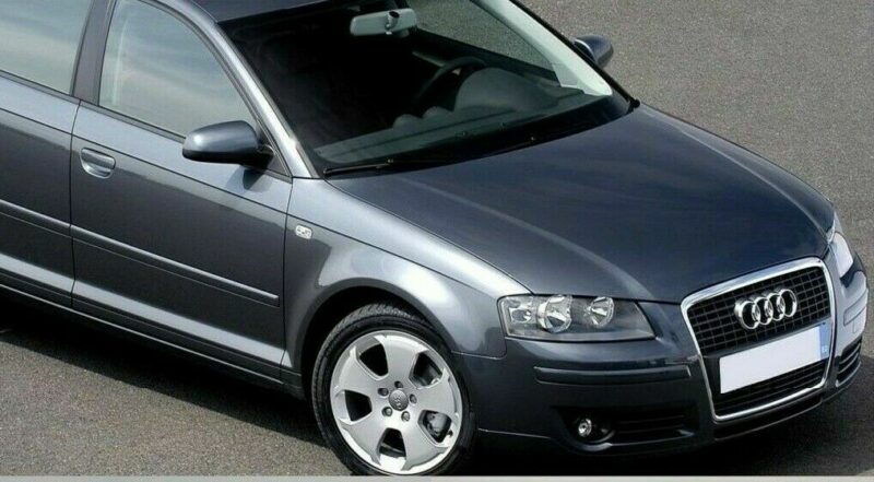 KOTFLÜGEL VORN Rechts BEIDSEITIG LACKIERT IN LAVAGRAU LZ7L NEU für Audi A3 8P 03-08 – Bild 2
