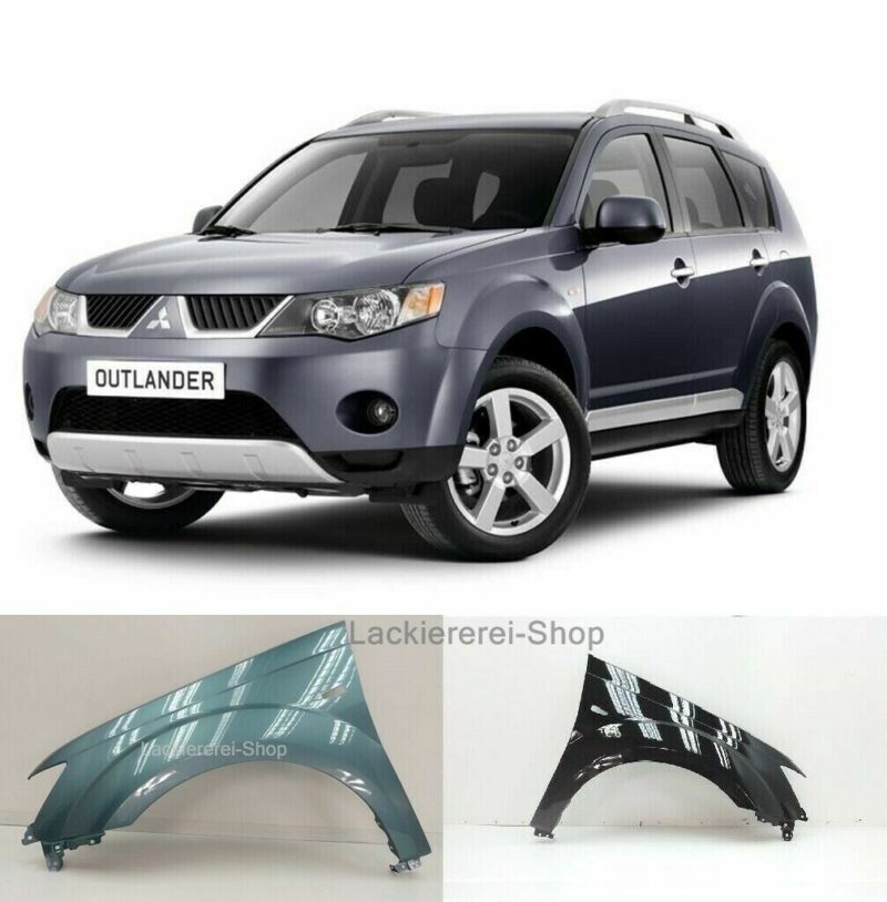KOTFLÜGEL VORNE LACKIERT IN WUNSCHFARBE NEU für Mitsubishi Outlander 2007-2010