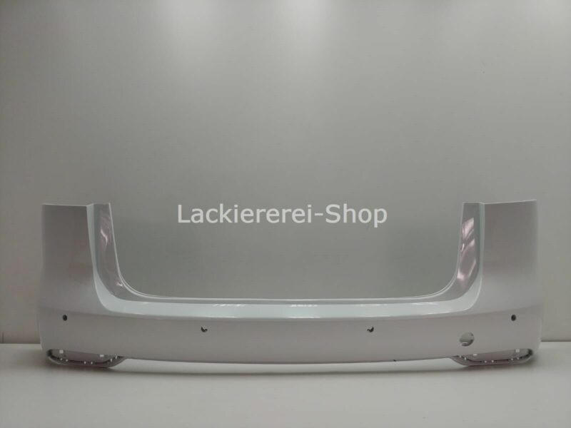 STOßSTANGE HINTEN LACKIERT IN LC9A PURE WHITE NEU für VW Touran 2010-2015 6xPDC