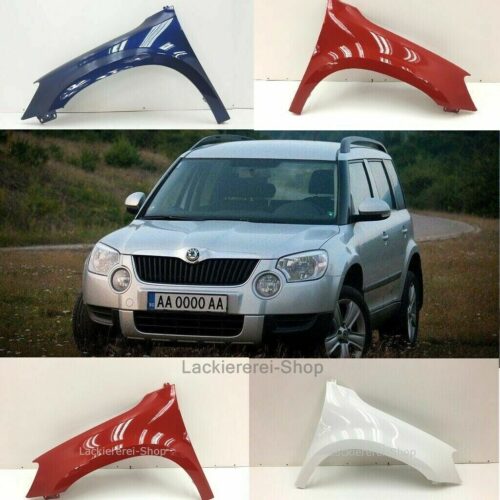 KOTFLÜGEL VORNE LACKIERT IN WUNSCHFARBE NEU für Skoda YETI 2009-2013