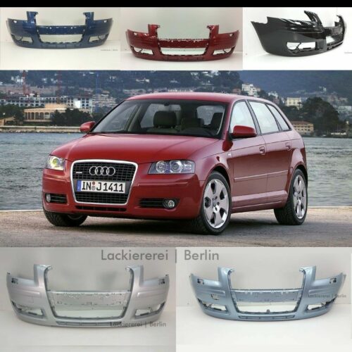 STOßSTANGE VORNE LACKIERT IN WUNSCHFARBE NEU für Audi A3 8P Sportback 2004-2008 SRA