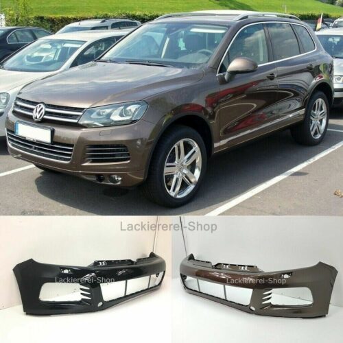 STOßSTANGE VORNE LACKIERT IN WUNSCHFARBE NEU für VW Touareg 2010-2014 SRA