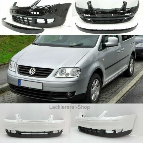 STOßSTANGE VORNE + STOßLEISTE LACKIERT IN WUNSCHFARBE + SPOILER für VW Caddy 2003-2010