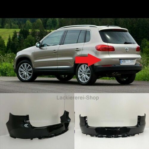 STOßSTANGE HINTEN LACKIERT IN WUNSCHFARBE NEU für VW Tiguan 2011-2016