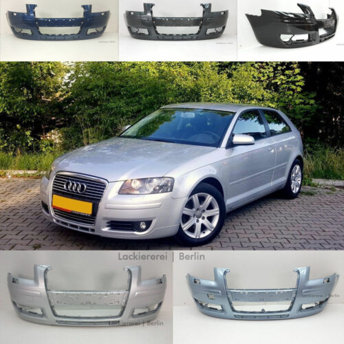 STOßSTANGE VORNE LACKIERT IN WUNSCHFARBE NEU für Audi A3 8P Dreitürer 2005-2008 SRA