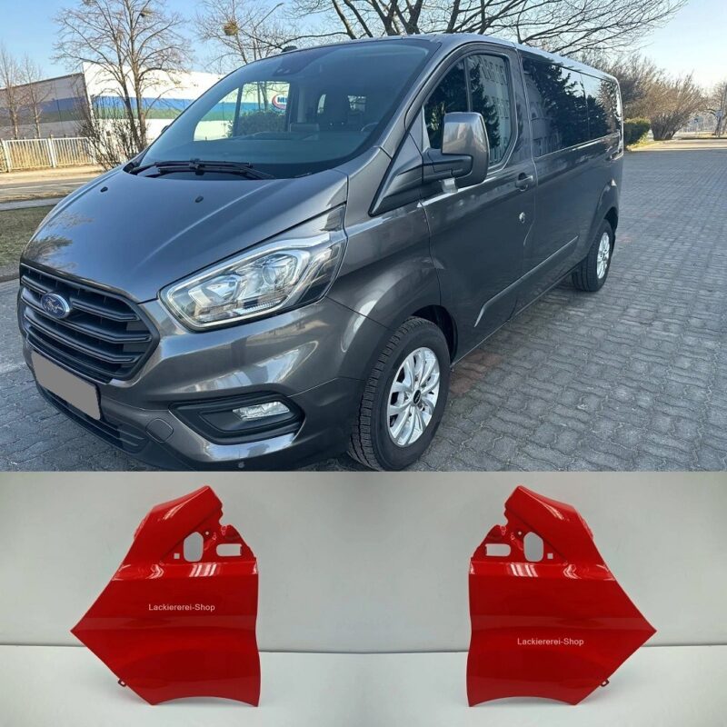 KOTFLÜGEL VORN LACKIERT IN WUNSCHFARBE für Ford Transit/Tourneo Custom 2018-2023