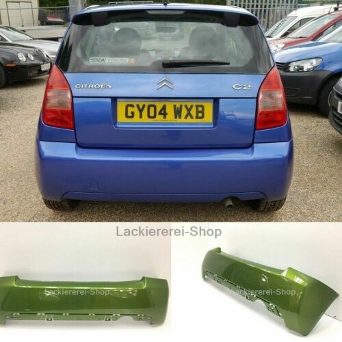 STOßSTANGE HINTEN LACKIERT IN WUNSCHFARBE NEU für Citroen C2 2003-2009