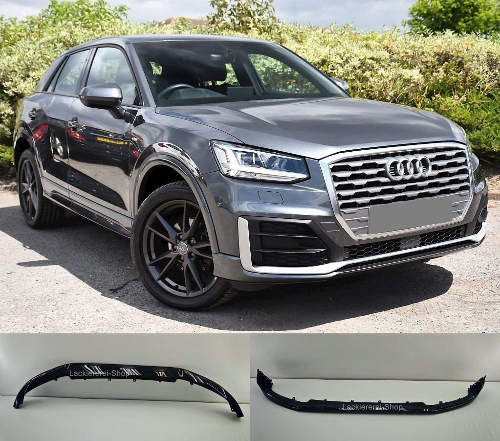 SPOILER VORNE LACKIERT IN WUNSCHFARBE NEU für Audi Q2 2016-2020 S-LINE