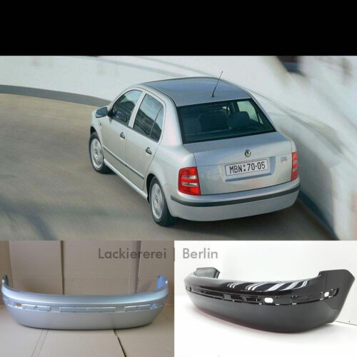 STOßSTANGE HINTEN LACKIERT IN WUNSCHFARBE NEU für Skoda Fabia 1999-2007 Stufenheck ORIGINALTEIL