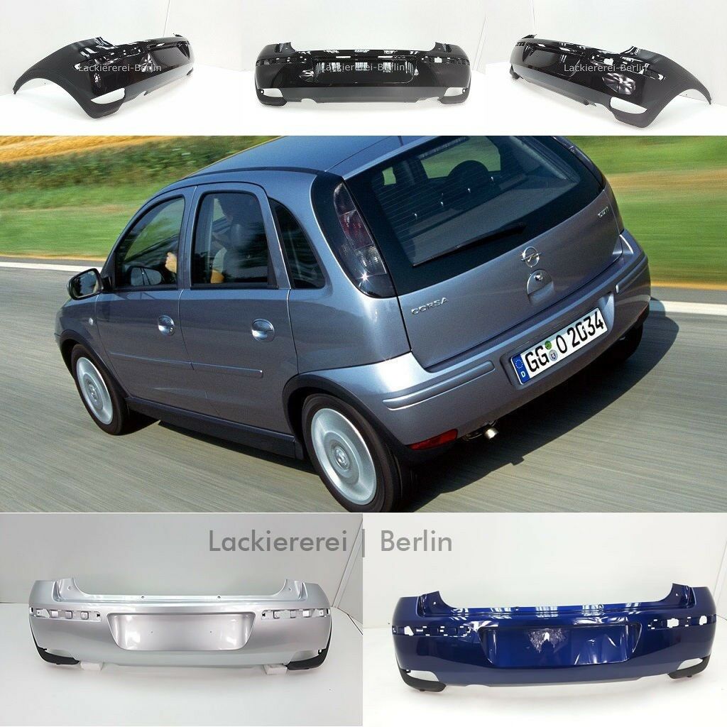 STOßSTANGE HINTEN LACKIERT IN WUNSCHFARBE NEU für Opel Corsa C 2003-2006 –