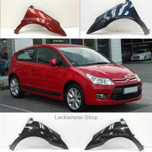 KOTFLÜGEL VORNE LACKIERT IN WUNSCHFARBE NEU für Citroen C4 2004-2010