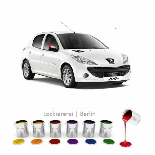 AUßENSPIEGEL KAPPE LACKIERT IN WUNSCHFARBE NEU für Peugeot 206+ 2009-2012