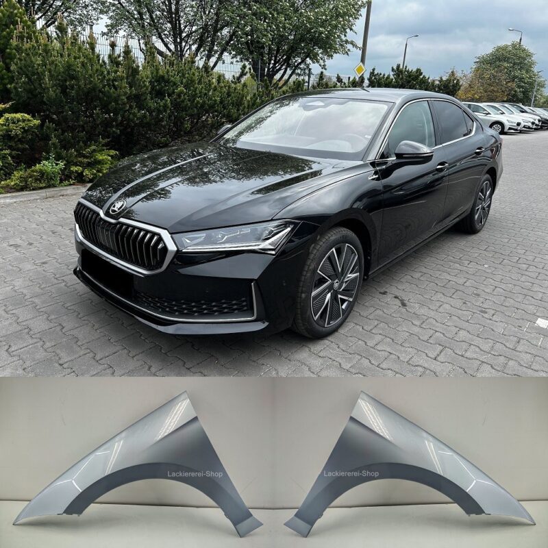 KOTFLÜGEL VORNE LACKIERT IN WUNSCHFARBE NEU für Skoda Superb IV 2024-