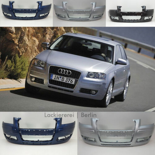 STOßSTANGE VORNE LACKIERT IN WUNSCHFARBE NEU für Audi A3 8P Dreitürer 2005-2008 ohne SRA
