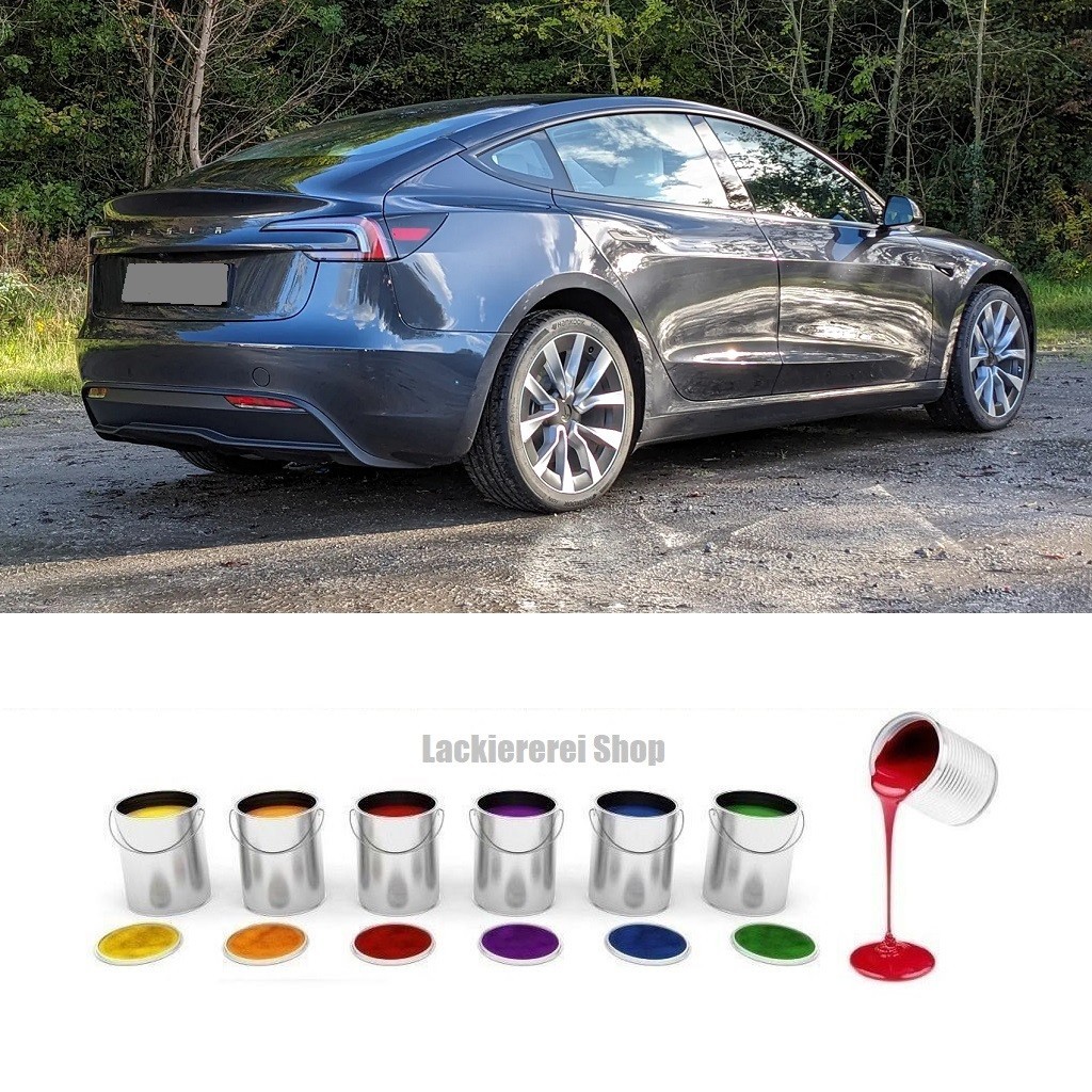 STOßSTANGE HINTEN LACKIERT IN WUNSCHFARBE NEU für TESLA Model 3 2023-