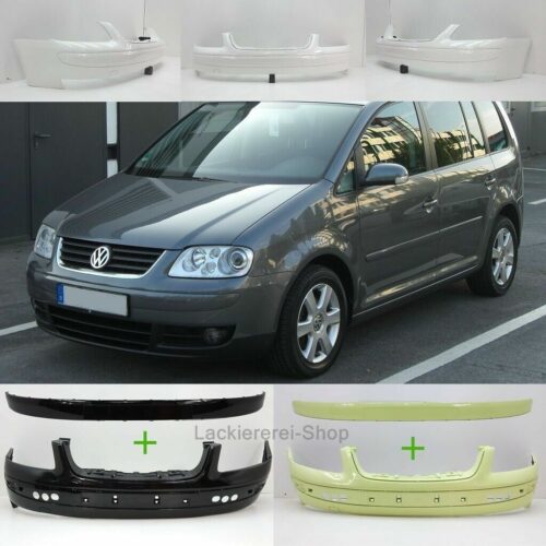 STOßSTANGE VORNE + STOßLEISTE LACKIERT IN WUNSCHFARBE NEU für VW Touran 2003-2006