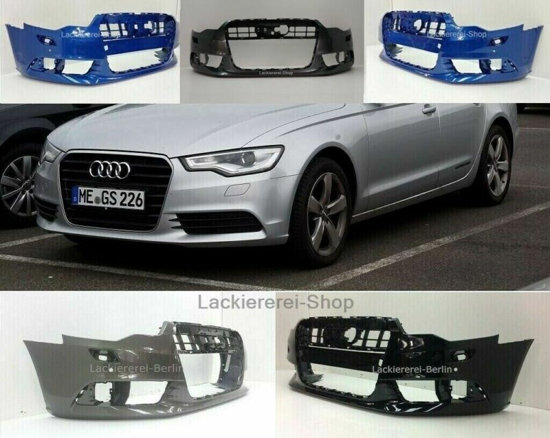 STOßFÄNGER VORNE LACKIERT IN WUNSCHFARBE NEU für Audi A6 C7 2010-2014 SRA PDC