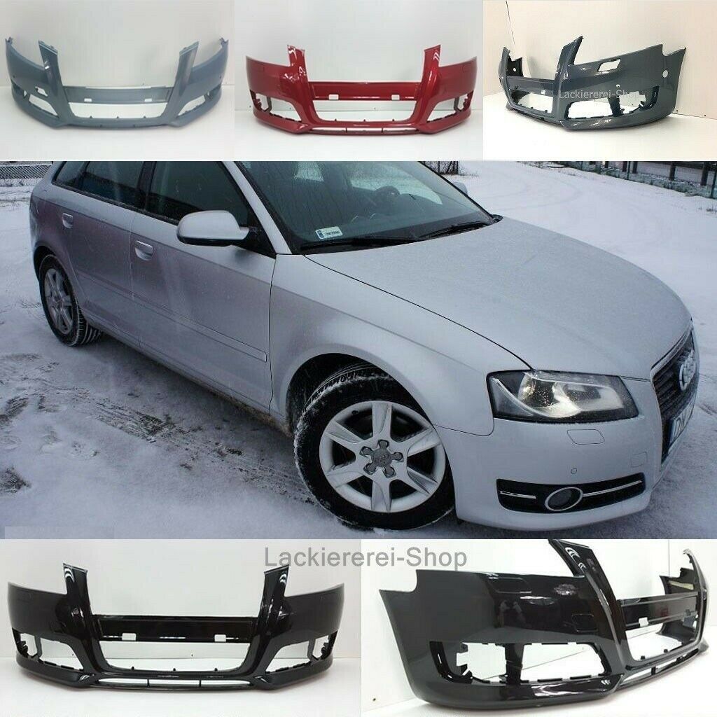 Audi A3 8P 2008-2012 mit PDC/SRA STOßSTANGE VORNE LACKIERT IN ...
