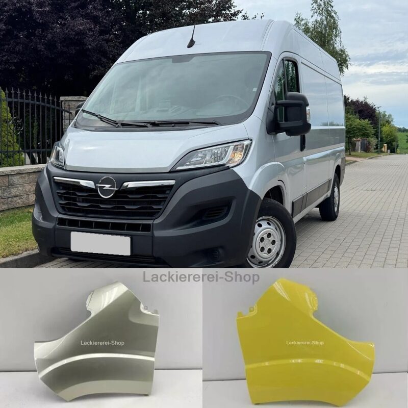 KOTFLÜGEL VORNE LACKIERT IN WUNSCHFARBE NEU für Opel Movano C 2021-