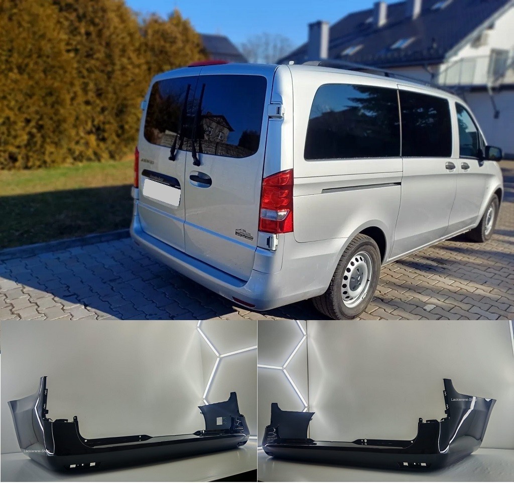 STOßSTANGE HINTEN LACKIERT IN WUNSCHFARBE NEU für Mercedes Vito W447 2014-2019