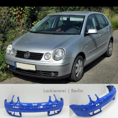 STOßSTANGE VORNE LACKIERT IN WUNSCHFARBE NEU ORIGINALTEIL für VW Polo 9N 2001-2005 mit SRA