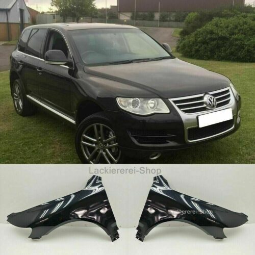 KOTFLÜGEL VORNE LACKIERT IN WUNSCHFARBE NEU für VW Touareg 2006-2010 