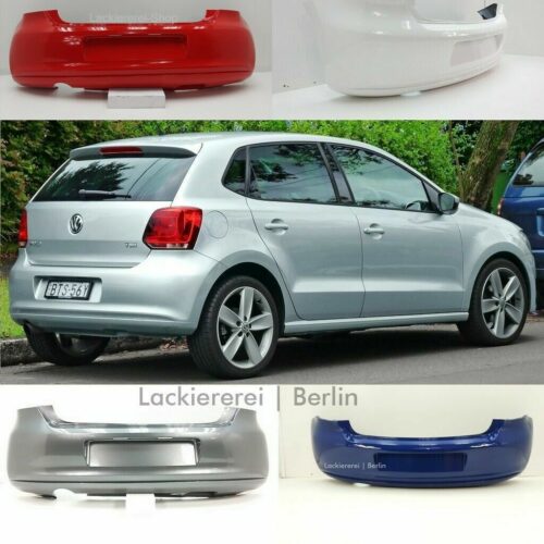STOßSTANGE HINTEN LACKIERT IN WUNSCHFARBE NEU für VW Polo 6R 2009-2014 ohne PDC