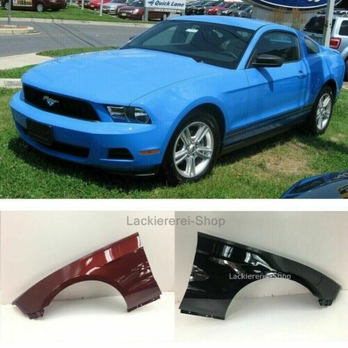 KOTFLÜGEL VORNE LACKIERT IN WUNSCHFARBE NEU für Ford Mustang 2009-2014