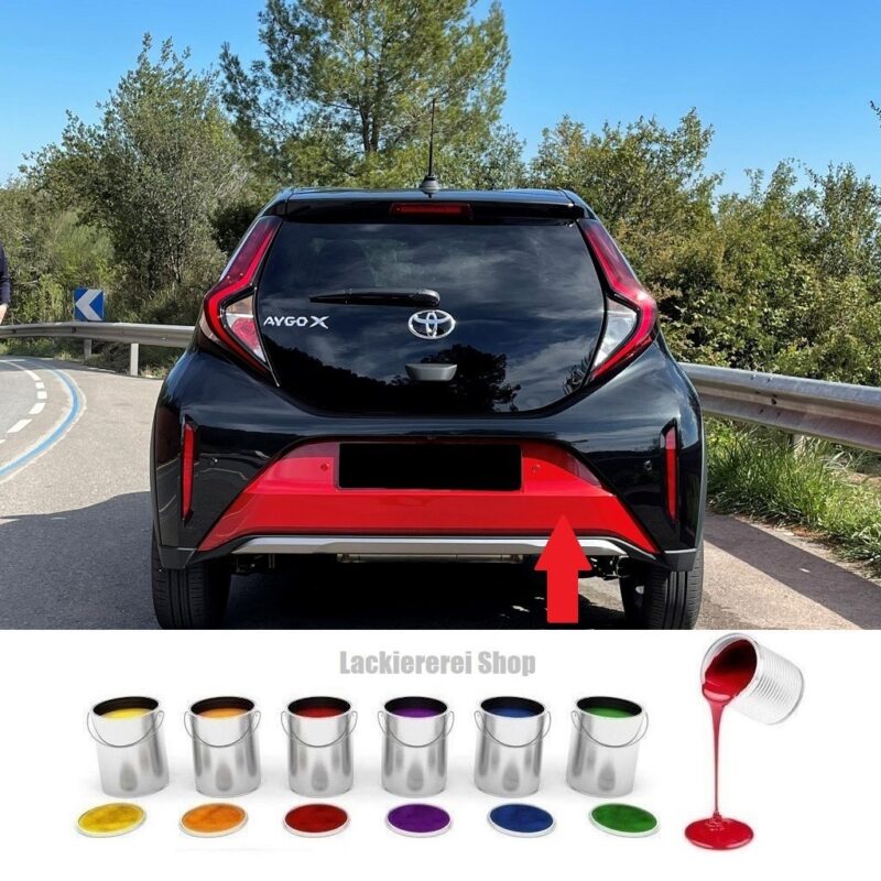 STOßSTANGE HINTEN UNTERTEIL/BLENDE LACKIERT IN WUNSCHFARBE NEU für Aygo X 2021-