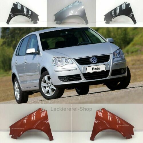 KOTFLÜGEL VORNE LACKIERT IN WUNSCHFARBE NEU für VW Polo 9N3 2005-2009