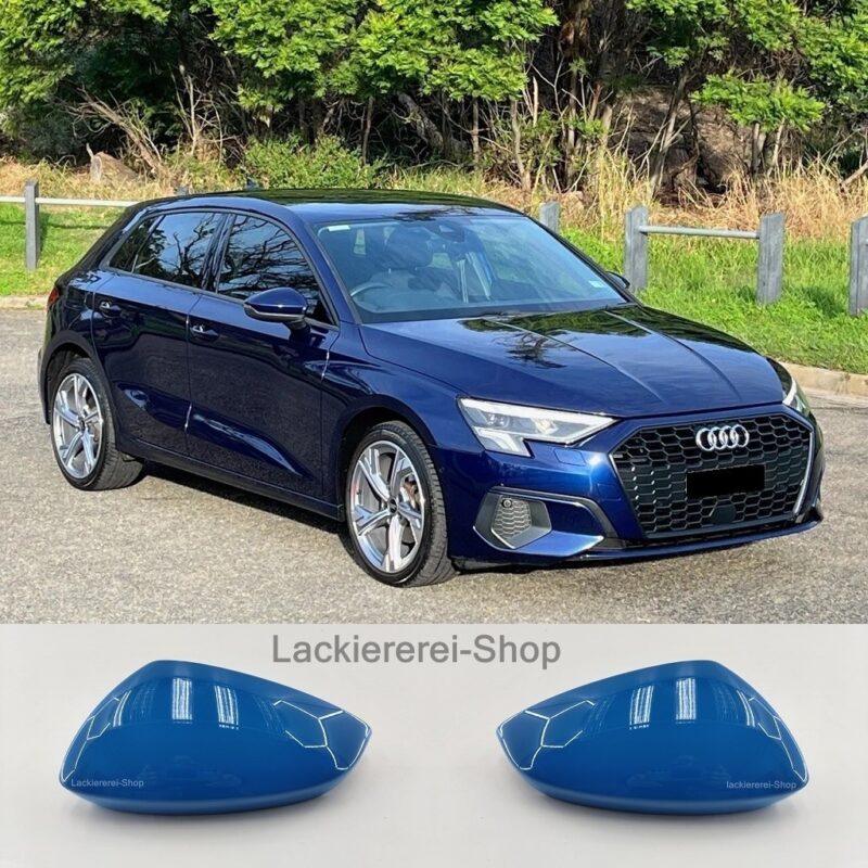 AUßENSPIEGEL KAPPE/GEHÄUSE LACKIERT IN WUNSCHFARBE NEU für AUDI A3 8Y 2019-