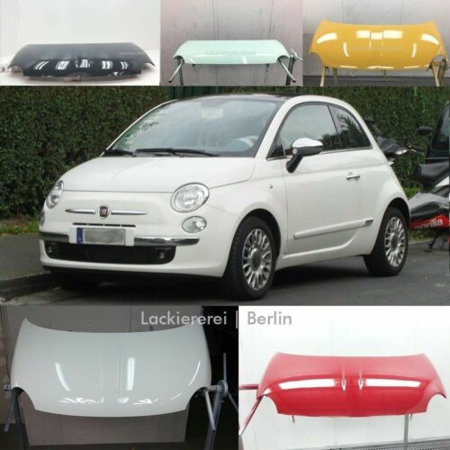 MOTORHAUBE LACKIERT IN WUNSCHFARBE NEU für Fiat 500 2007-2024